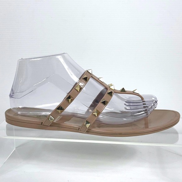 Valentino‎ Garavani Studded Flat Sandals Women's Size 9 EU 39 SEE PHOTOS - Picture 1 of 12